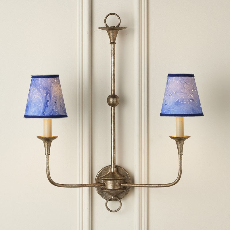 Marble Paper Tapered Chandelier-Currey-CURY-0900-0013-Wall LightingBlue-2-France and Son