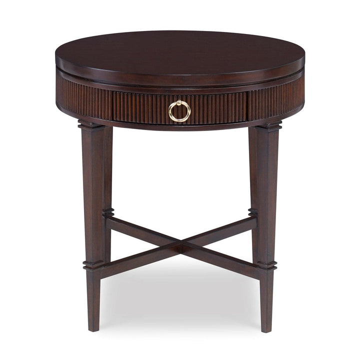 Reeded Side Table - Round-Ambella-AMBELLA-09170-900-002-Side Tables-2-France and Son