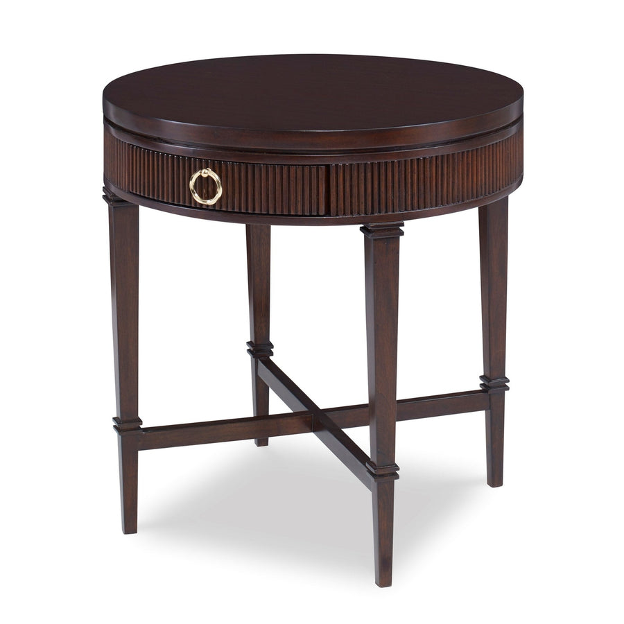 Reeded Side Table - Round-Ambella-AMBELLA-09170-900-002-Side Tables-1-France and Son