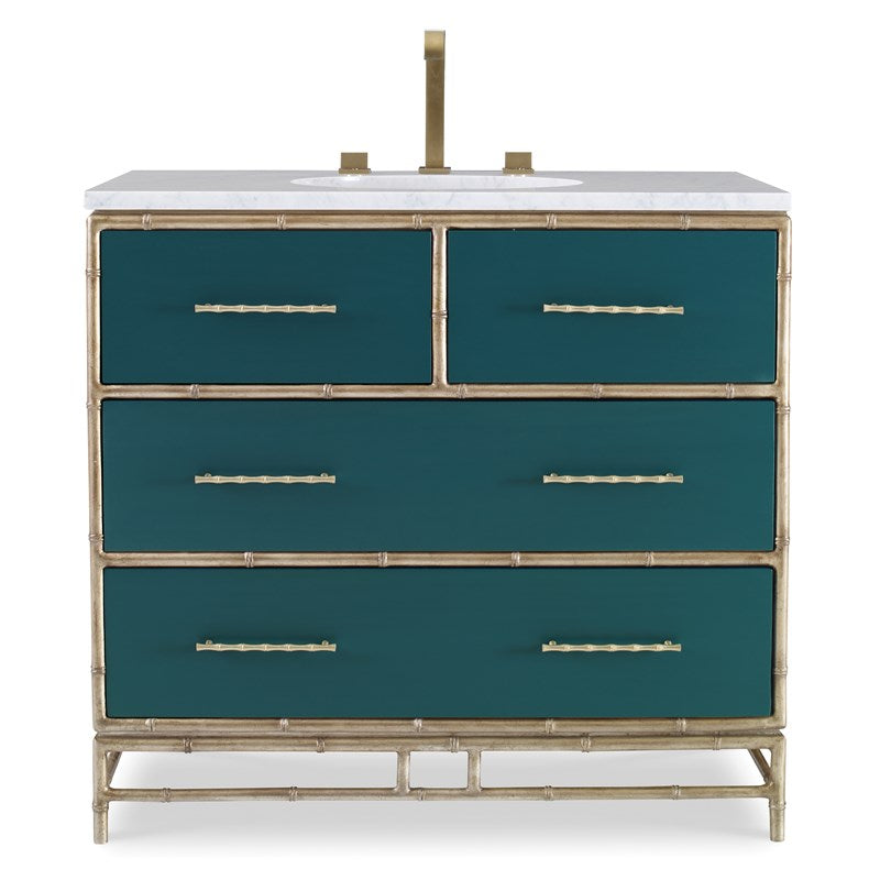 Chinoiserie Sink Chest-Ambella-AMBELLA-09175-110-321-Bathroom SinksBlue-4-France and Son
