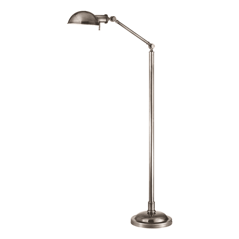Girard 1 Light Floor Lamp-Hudson Valley-HVL-L435-AS-Floor LampsAged Silver-1-France and Son