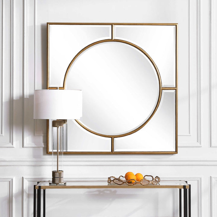 Uttermost Stanford Gold Square Mirror-Uttermost-UTTM-09673-Mirrors-2-France and Son