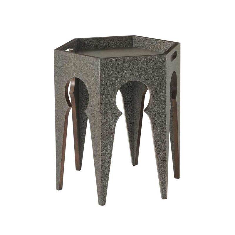 Radium Hexagonal Accent Table-Theodore Alexander-THEO-TA50013.C139-Side TablesTempest-1-France and Son