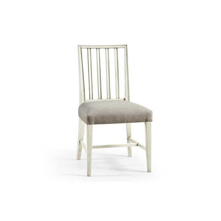 Umbra Swedish Side Chair-Jonathan Charles-JCHARLES-003-2-120-CHK-Dining ChairsChalk-4-France and Son