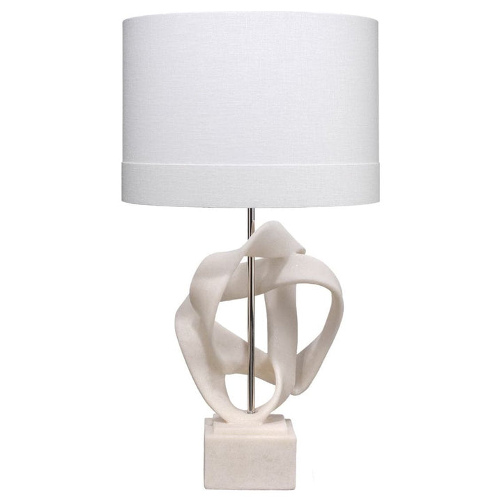 Intertwined Table Lamp-Jamie Young-JAMIEYO-9INTERTWINWH-Table LampsWhite Polyresin-2-France and Son