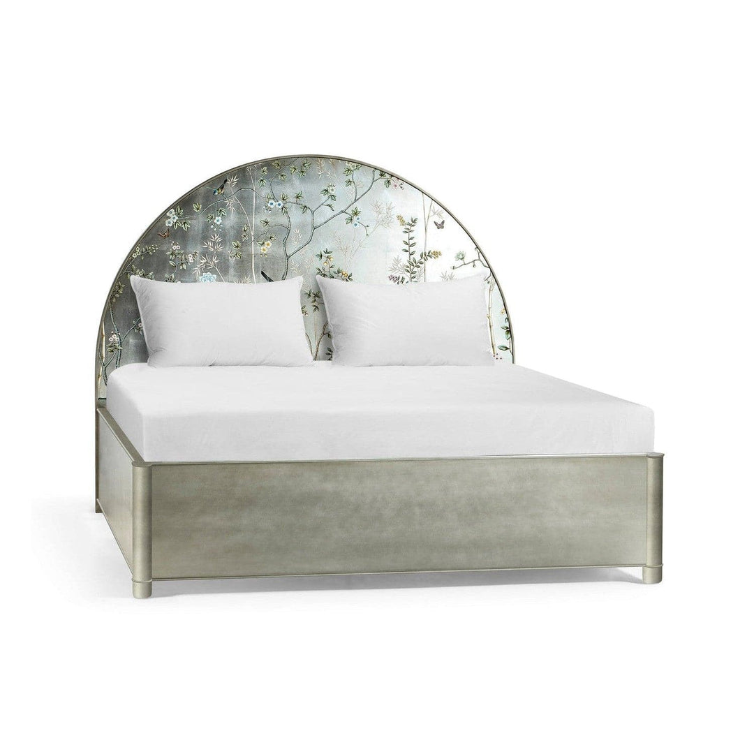 Shimmering Moon Half Round Panel Bed-Jonathan Charles-JCHARLES-004-1-113-HPS-Beds-1-France and Son