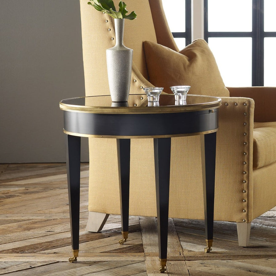 Tuxedo End Table-Modern History-MODERN-MH471F01-Side TablesEbony Painted-1-France and Son