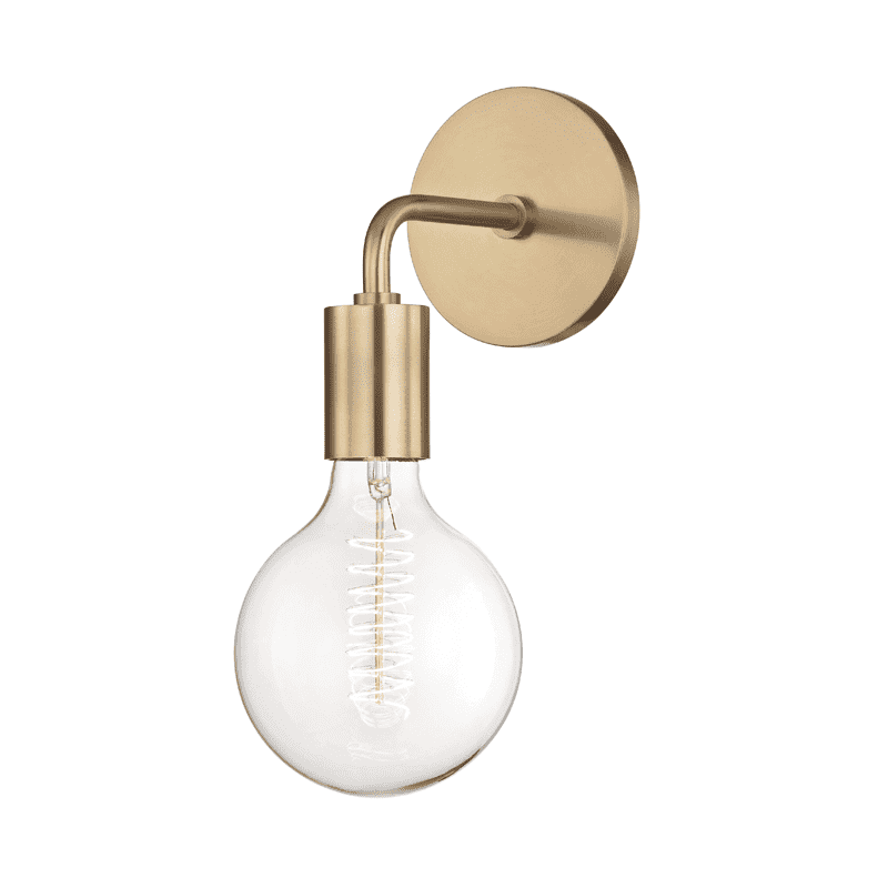 Ava 1 Light Wall Sconce "B" Style - Aged Brass-Mitzi-HVL-H109101B-AGB-Wall Lighting-1-France and Son