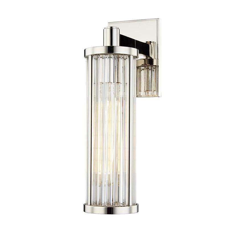 Marley 1 Light Wall Sconce-Hudson Valley-HVL-9121-PN-Wall LightingPolished Nickel-2-France and Son