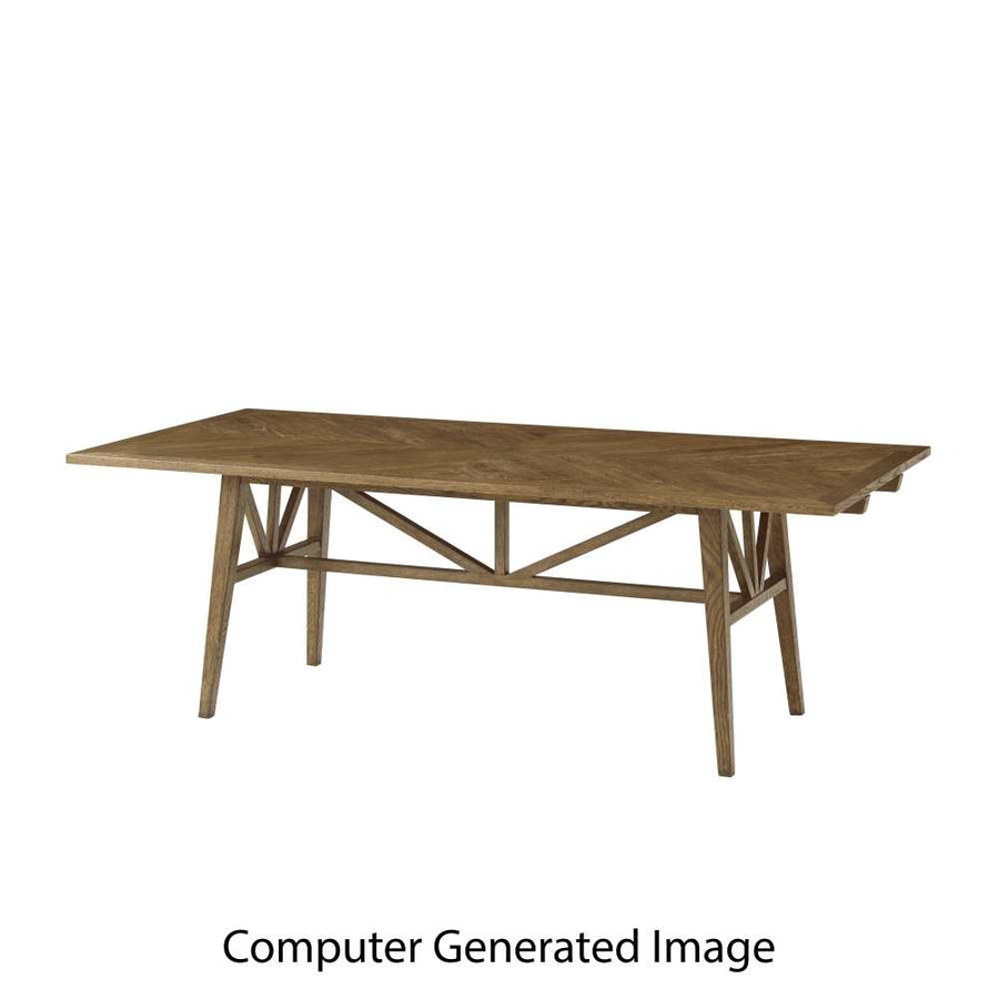 Nova Extending Dining Table-Theodore Alexander-THEO-TAS54082.C253-Dining Tables-1-France and Son