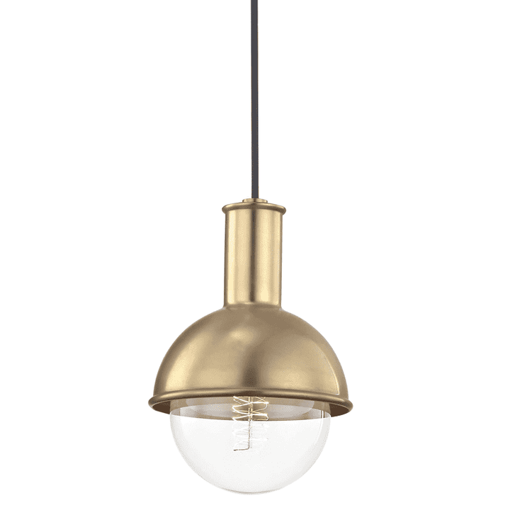 Riley 1 Light Pendant-Mitzi-HVL-H111701-AGB-PendantsAged Brass-1-France and Son