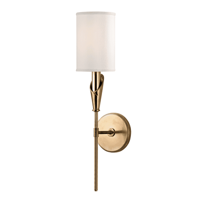 Tate 1 Light Wall Sconce Aged Brass-Hudson Valley-HVL-1311-AGB-Wall Lighting-1-France and Son