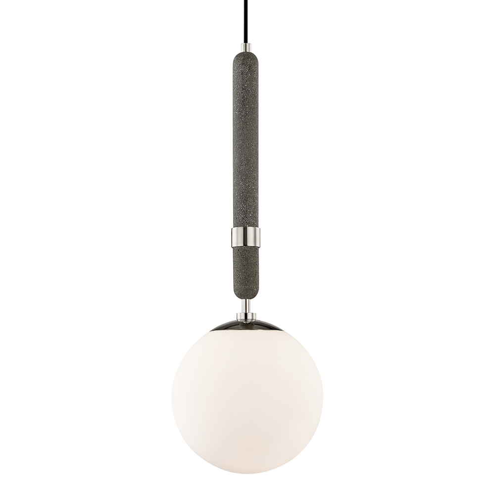 Brielle 1 Light Pendant-Mitzi-HVL-H289701L-PN-PendantsPolished Nickel-Large-2-France and Son