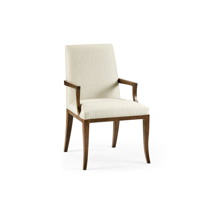 Toulouse Arm Chair-Jonathan Charles-JCHARLES-500349-AC-WTL-F300-Dining Chairs-1-France and Son