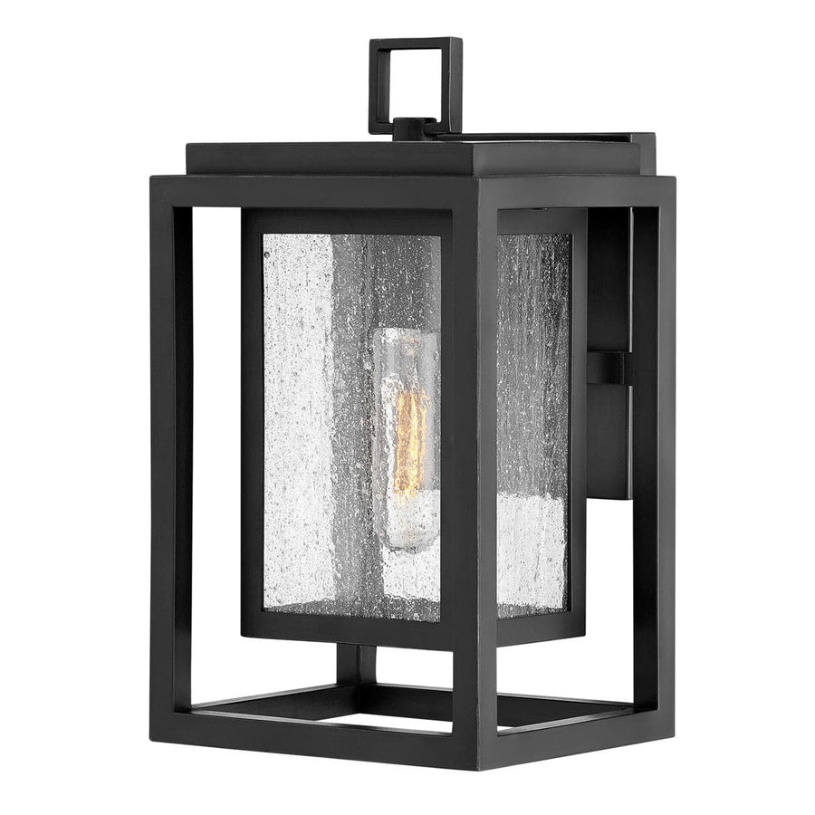 Outdoor Republic - Small Wall Mount Lantern-Hinkley Lighting-HINKLEY-1000BK-LL-Outdoor Wall SconcesBlack-LED-1-France and Son