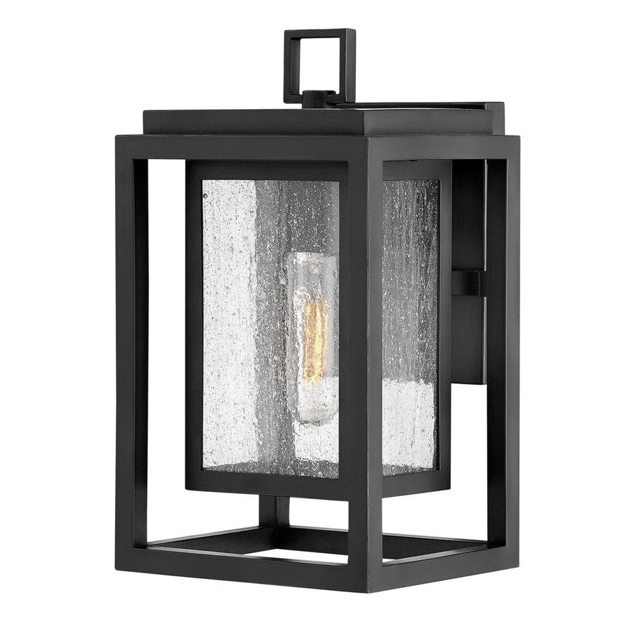 Republic - Small Wall Mount Lantern-Hinkley Lighting-HINKLEY-1000BK-lanterns-1-France and Son