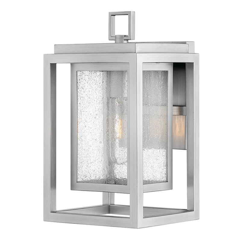 Outdoor Republic Small Wall Sconce-Hinkley Lighting-HINKLEY-1000SI-Outdoor Wall SconcesSatin Nickel-2-France and Son