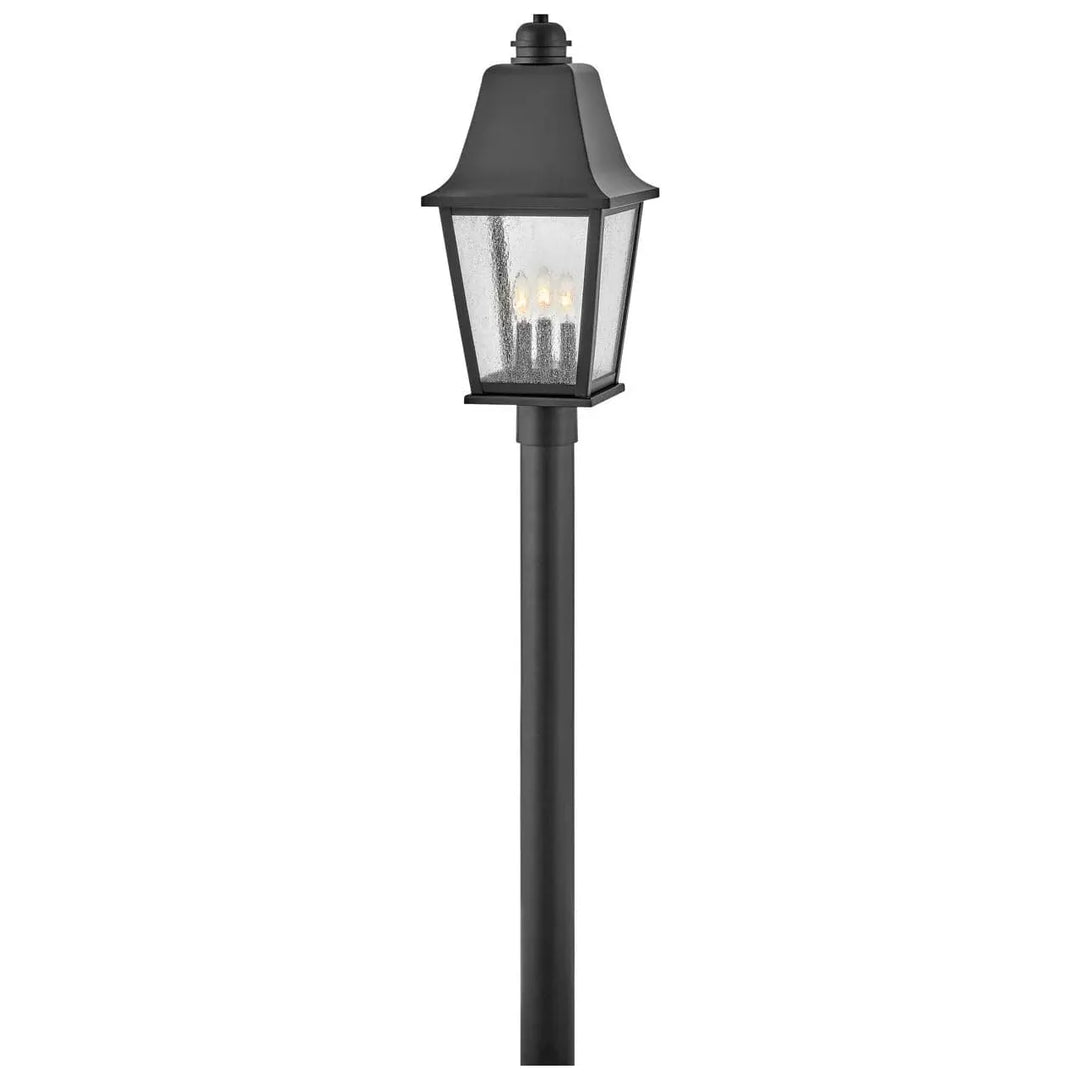 Outdoor Kingston - Medium Post Top or Pier Mount Latern-Hinkley Lighting-HINKLEY-10011BK-Outdoor Post Lanterns-2-France and Son