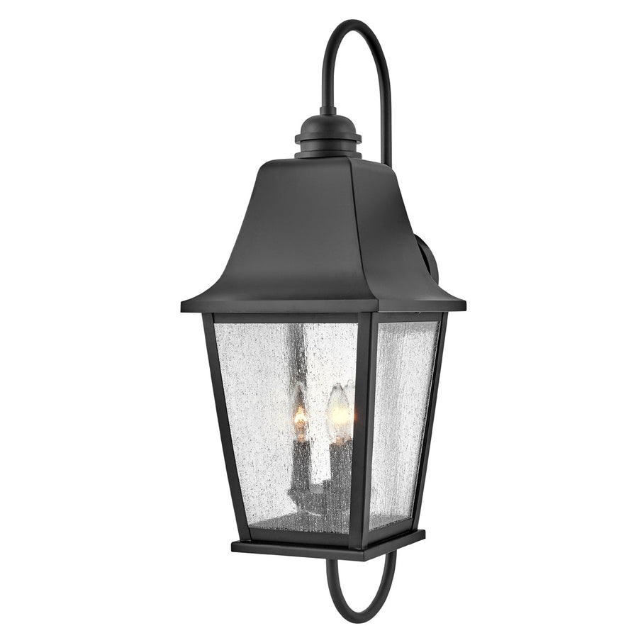 Outdoor Kingston - Large Wall Mount Lantern-Hinkley Lighting-HINKLEY-10015BK-Outdoor Wall Sconces-1-France and Son