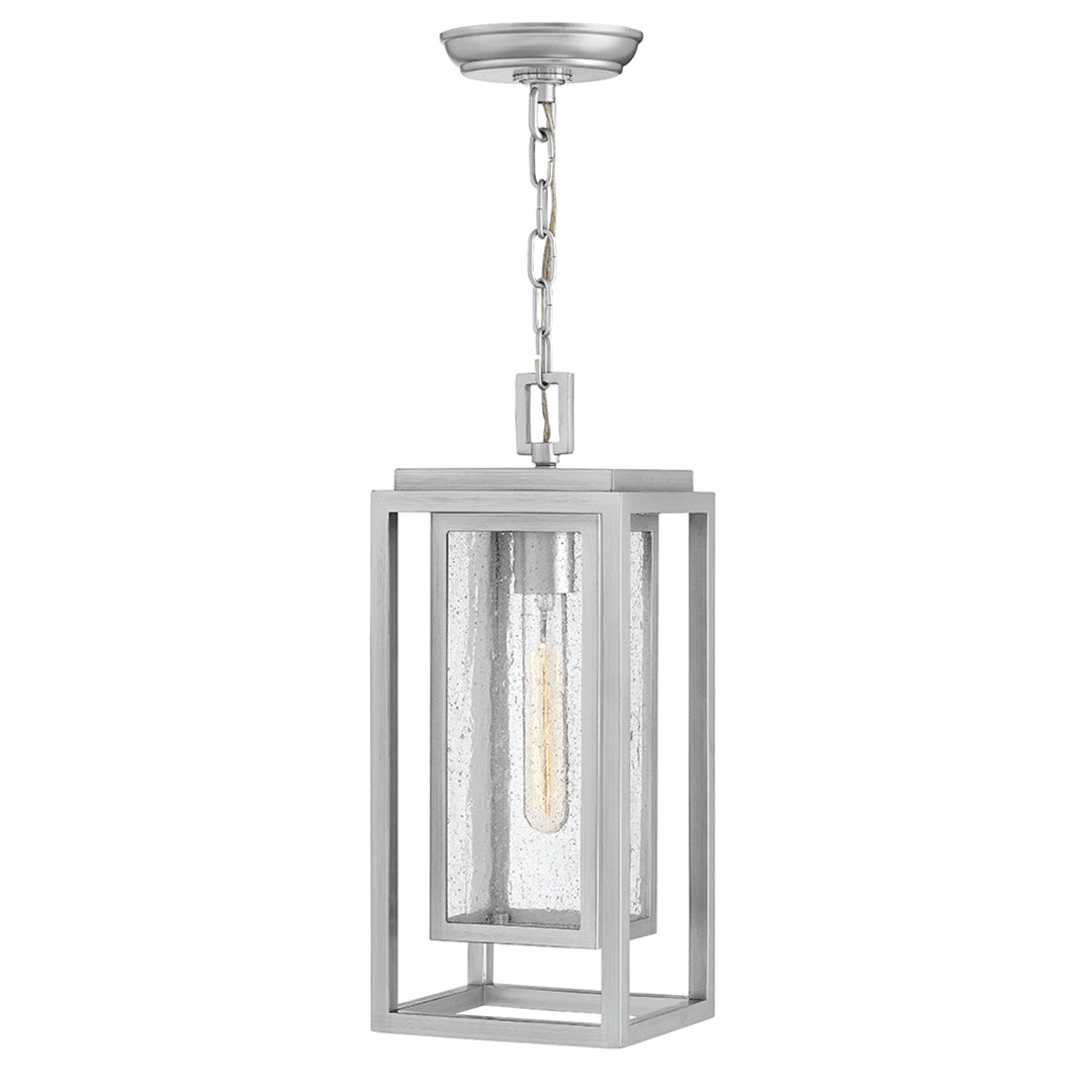 Outdoor Republic Small Pendant-Hinkley Lighting-HINKLEY-1002SI-Outdoor PendantsSatin Nickel-2-France and Son