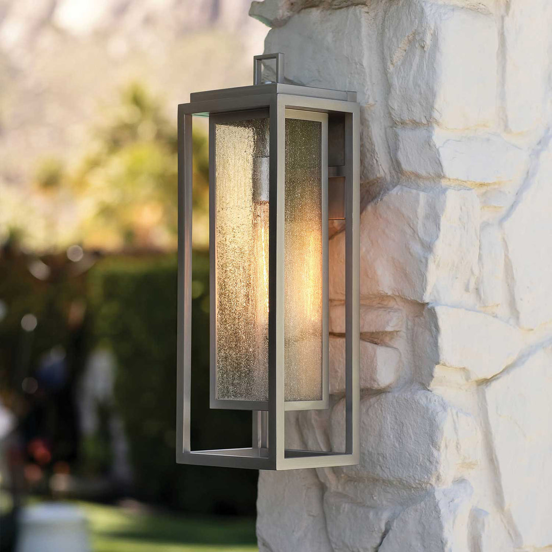 Outdoor Republic Large Wall Sconce-Hinkley Lighting-HINKLEY-1005OZ-Outdoor Wall SconcesSatin Nickel-3-France and Son