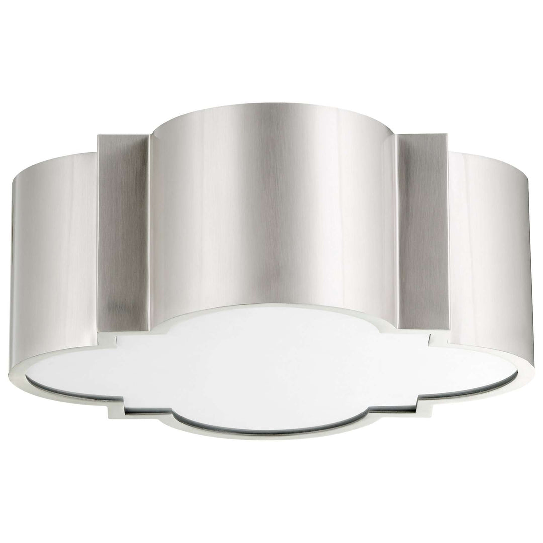 Wyatt 2LT Ceiling Mount-Cyan Design-CYAN-10061-Flush MountsWyatt 2LT Ceiling Mount (Satin Nickel)-1-France and Son