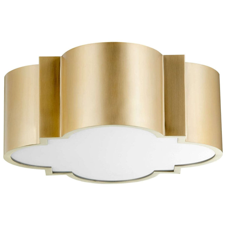 Wyatt 2LT Ceiling Mount-Cyan Design-CYAN-10063-Flush MountsWyatt 2LT Ceiling Mount (Aged Brass)-3-France and Son