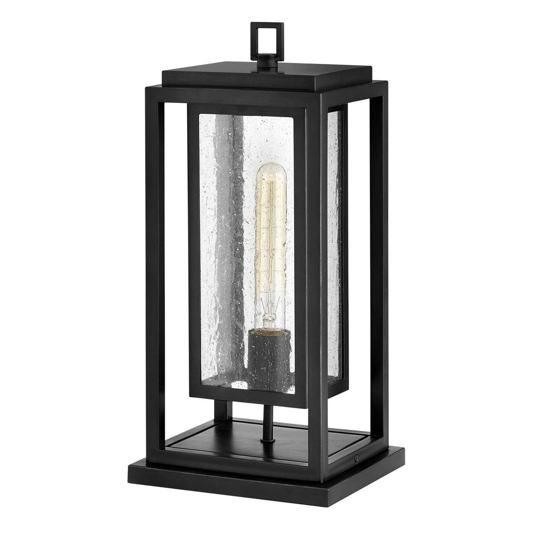 Outdoor Republic - Medium Pier Mount Lantern-Hinkley Lighting-HINKLEY-1007BK-LL-Outdoor Wall SconcesBlack-120v-1-France and Son