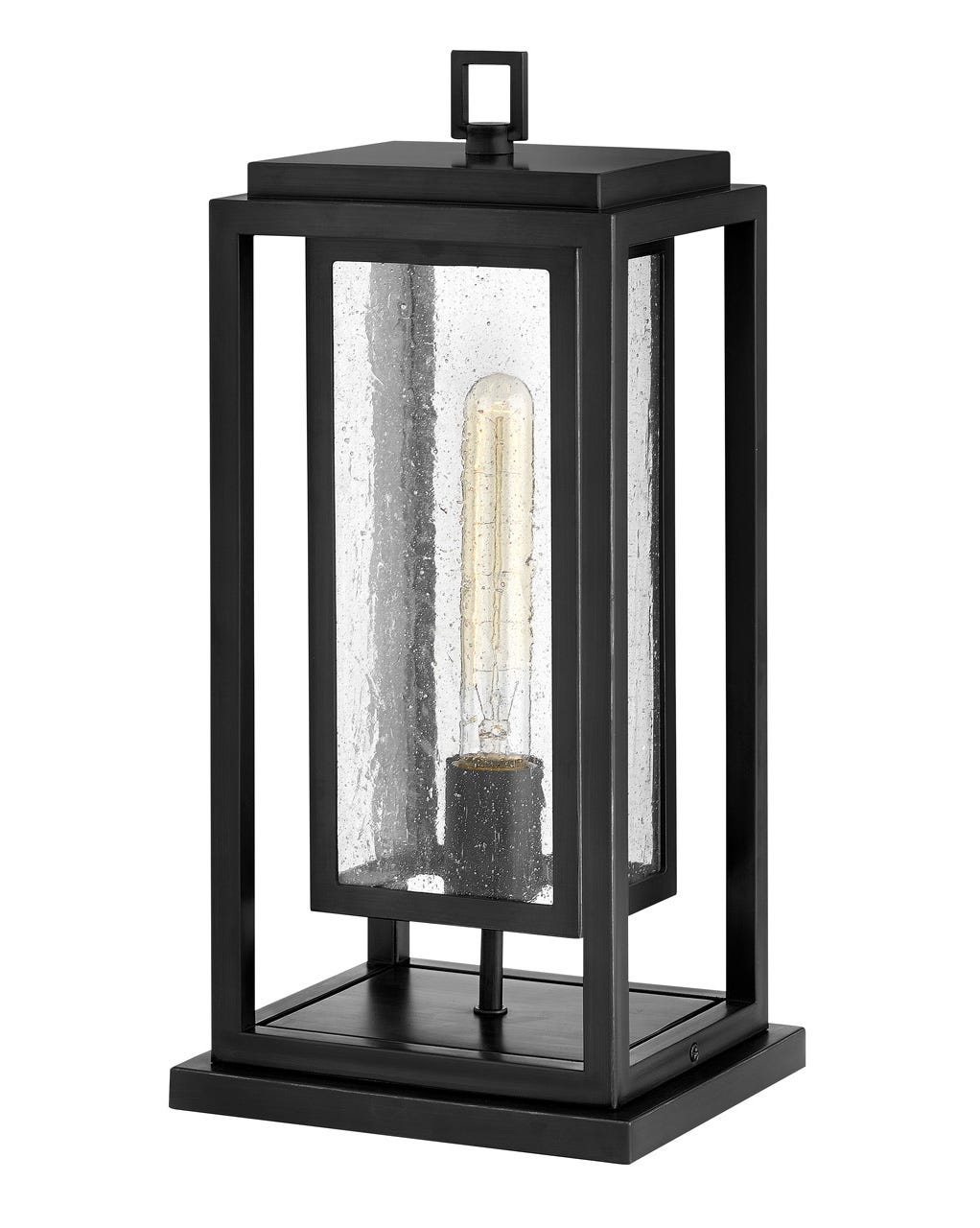 Outdoor Republic Medium Pier Mount without LED-Hinkley Lighting-HINKLEY-1007BK-Outdoor LightingBlack-3-France and Son
