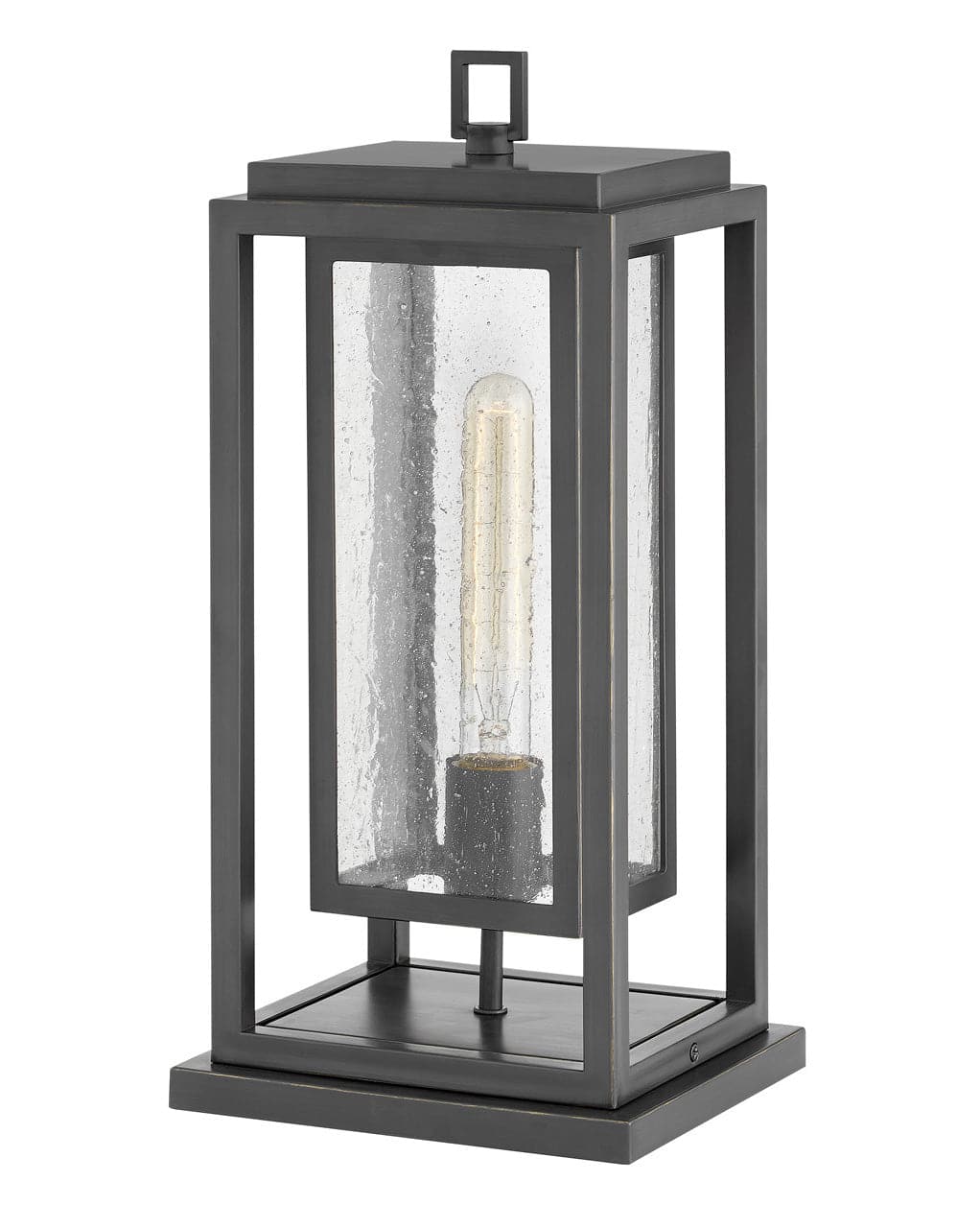 Outdoor Republic - Medium Pier Mount Lantern-Hinkley Lighting-HINKLEY-1007OZ-LL-Outdoor Wall SconcesOil Rubbed Bronze-120v-2-France and Son