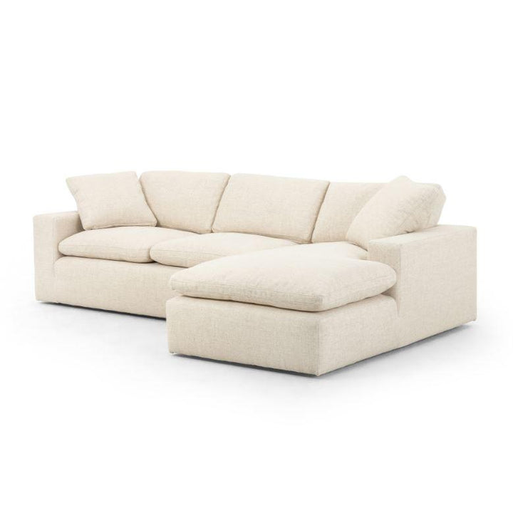 Plume 2 Pc Sectional Sofa-Four Hands-FH-100824-009-Sectionals106"-RAF-Thames Cream-1-France and Son
