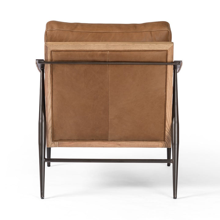 Kennedy Chair - Leather-Four Hands-FH-100970-006-Lounge ChairsPalermo Cognac-4-France and Son