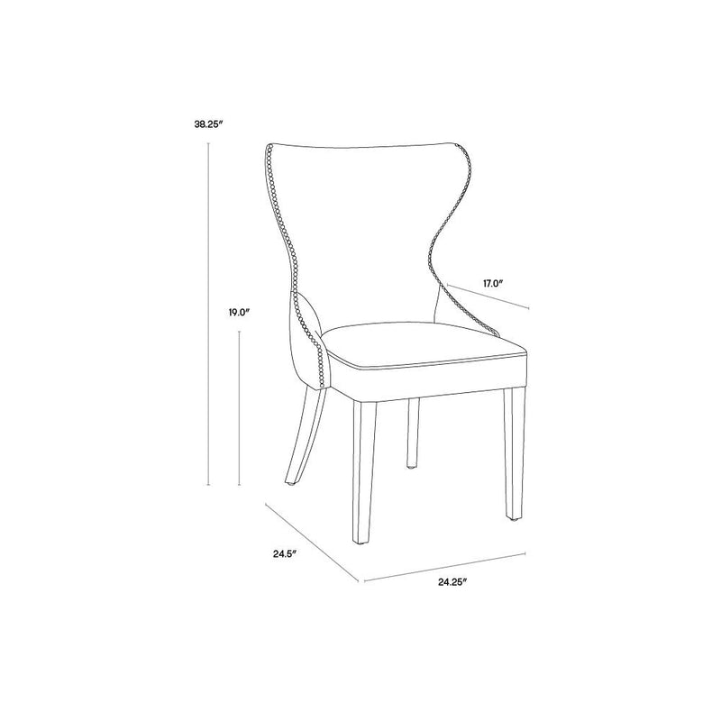 Ariana Dining Chair-Sunpan-SUNPAN-101151-Dining ChairsDark Grey-20-France and Son