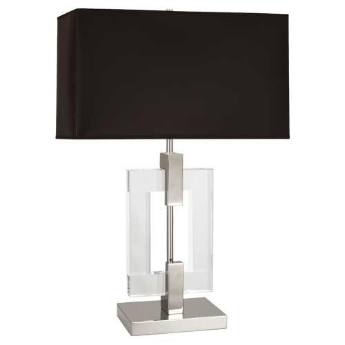 Lincoln Wall Sconce-Robert Abbey Fine Lighting-ABBEY-1012B-Outdoor Wall SconcesRectangular Black Opaque Parchment W/ Matte Silver Lining / 9"-5-France and Son