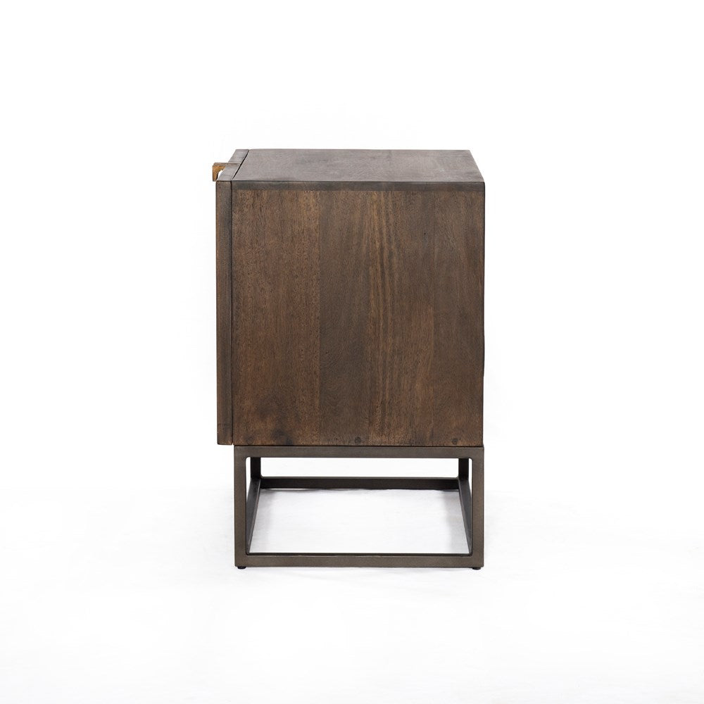 Kelby Cabinet Nightstand-Four Hands-FH-101394-003-NightstandsCarved Vintage Brown-5-France and Son