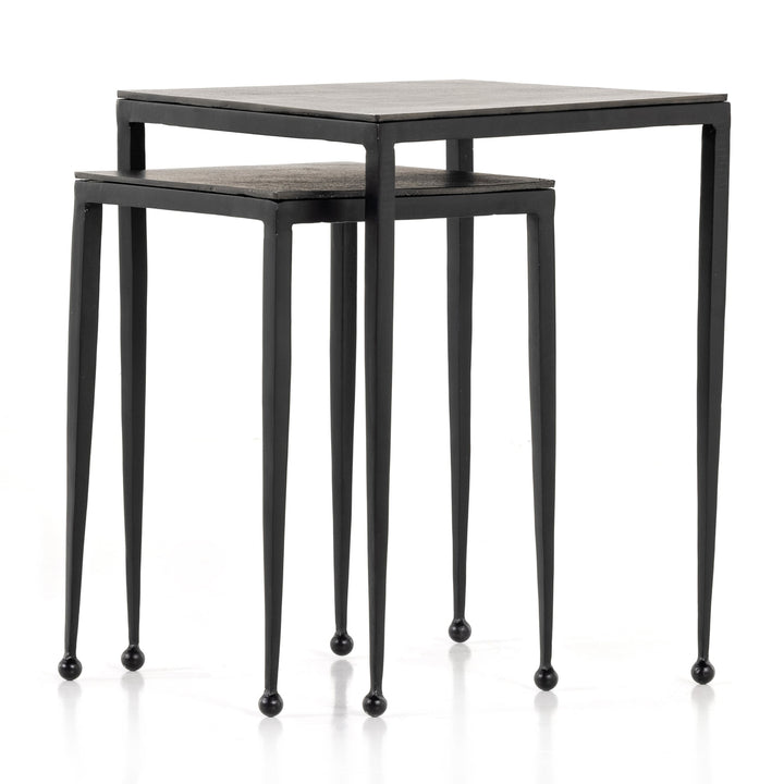 Dalston Nesting End Tables-Four Hands-FH-101650-004-Side TablesAntique Rust-7-France and Son