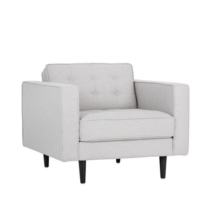 Donnie Armchair-Sunpan-SUNPAN-101969-Lounge ChairsLight Grey-100% Polyester-25-France and Son