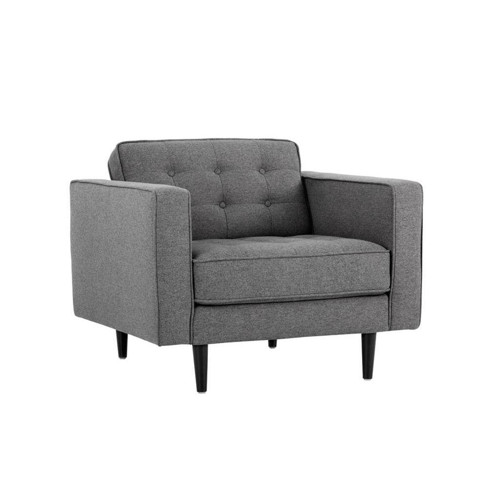 Donnie Armchair-Sunpan-SUNPAN-101971-Lounge ChairsDark Grey-100% Polyester-31-France and Son