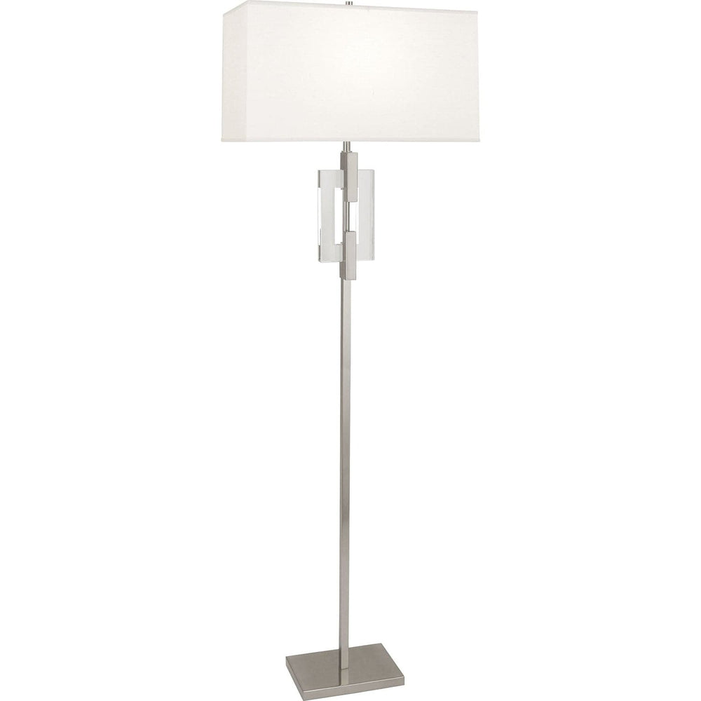 Lincoln Floor Lamp-Robert Abbey Fine Lighting-ABBEY-1021-Floor LampsPolished Nickel Finish W/ Crystal Accents-2-France and Son