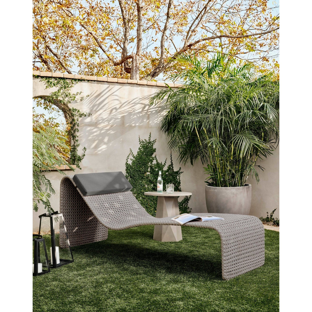 Paige Outdoor Woven Chaise-Four Hands-FH-102432-002-Outdoor ChaisesBrushed Grey-9-France and Son