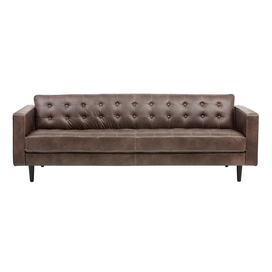 Donnie Sofa-Sunpan-SUNPAN-102506-SofasHavana Dark Brown-Faux Leather-6-France and Son