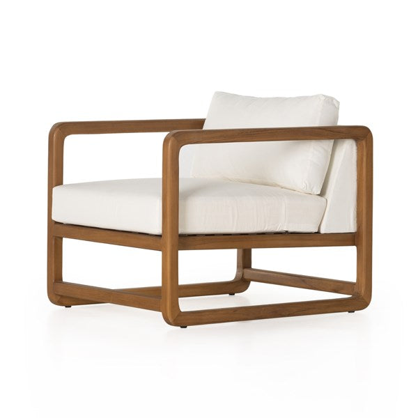 Callan Outdoor Chair - Natural Teak-Four Hands-FH-102521-003-Outdoor Dining ChairsNatural Ivory-1-France and Son