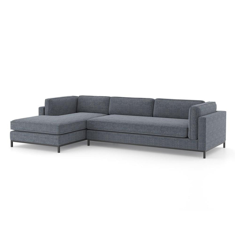 Grammercy Sectional-Four Hands-FH-UATR-001-BCH-Sectionals2 PC Left Chaise-Bennett Charcoal-6-France and Son