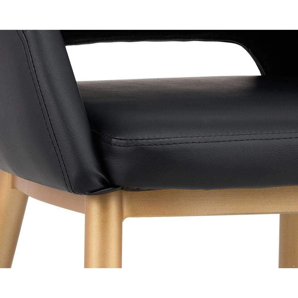 Thatcher Dining Chair-Sunpan-SUNPAN-102797-Dining ChairsOnyx Faux Leather-11-France and Son