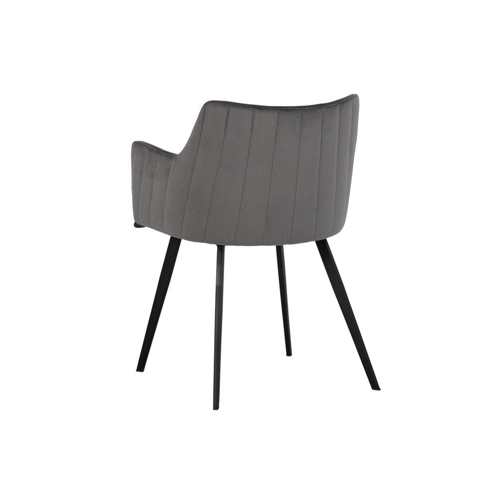 Griffin Dining Armchair-Sunpan-SUNPAN-105083-Dining ChairsNovember Grey / Bravo Cognac-5-France and Son