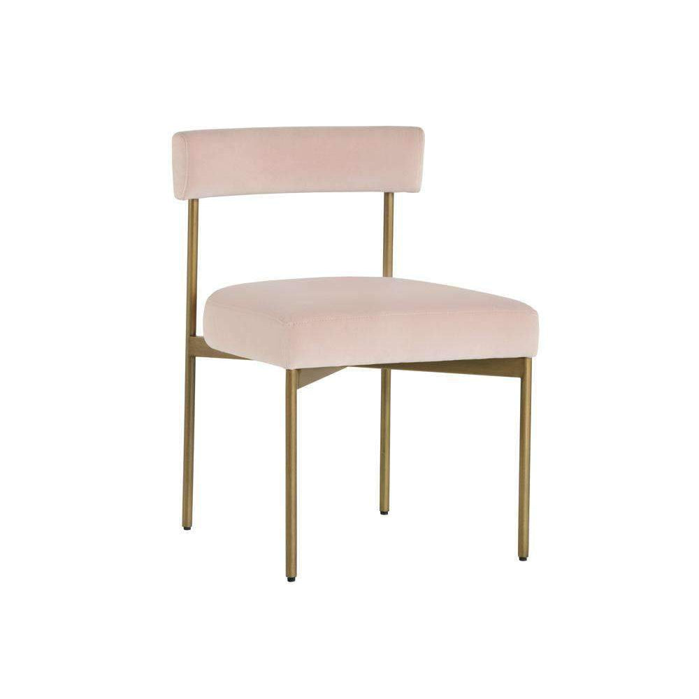 Seneca Dining Chair-Sunpan-SUNPAN-103364-Dining ChairsVelvet Blush-2-France and Son