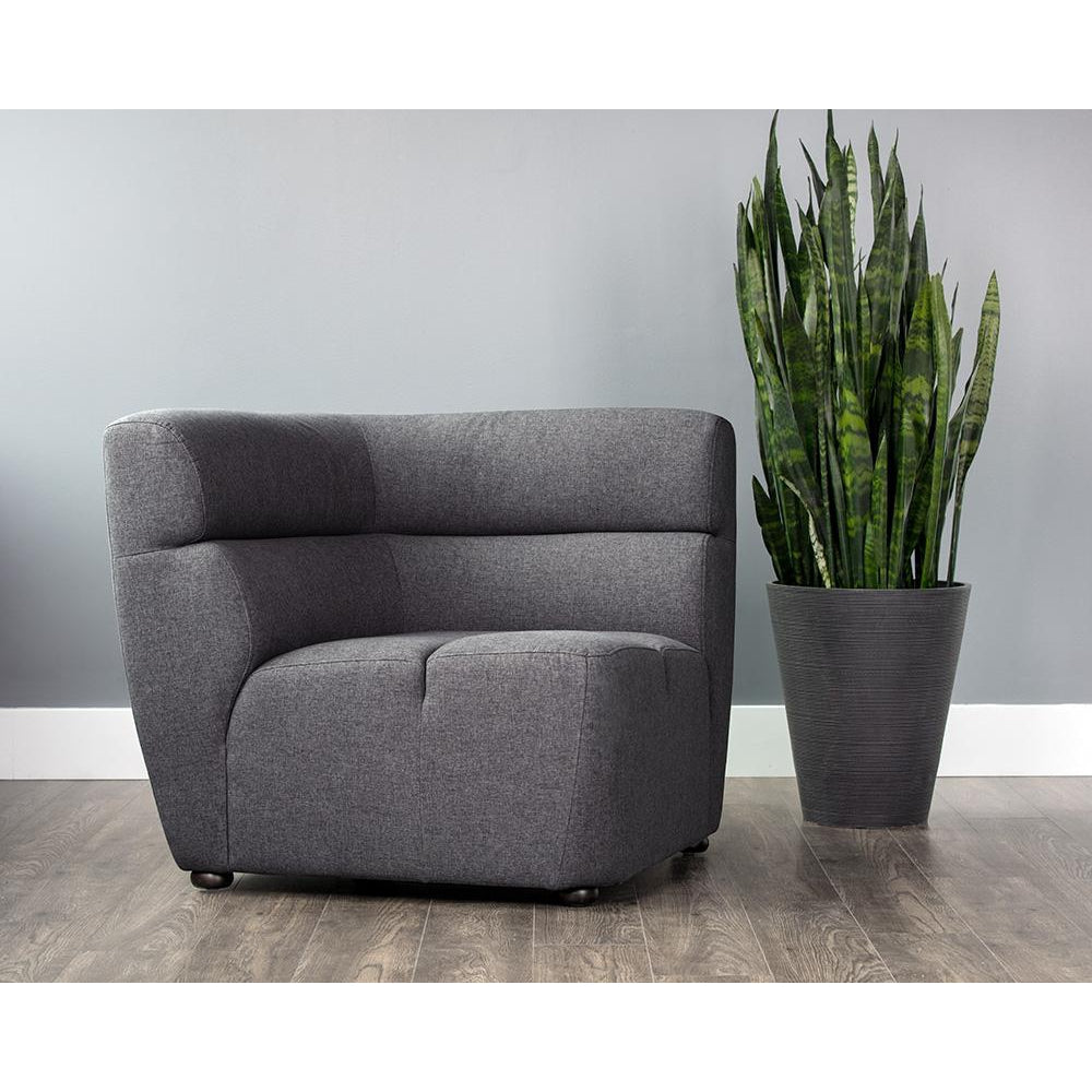 Cornell Corner Chair-Sunpan-SUNPAN-103504-Lounge ChairsKohl Grey-2-France and Son