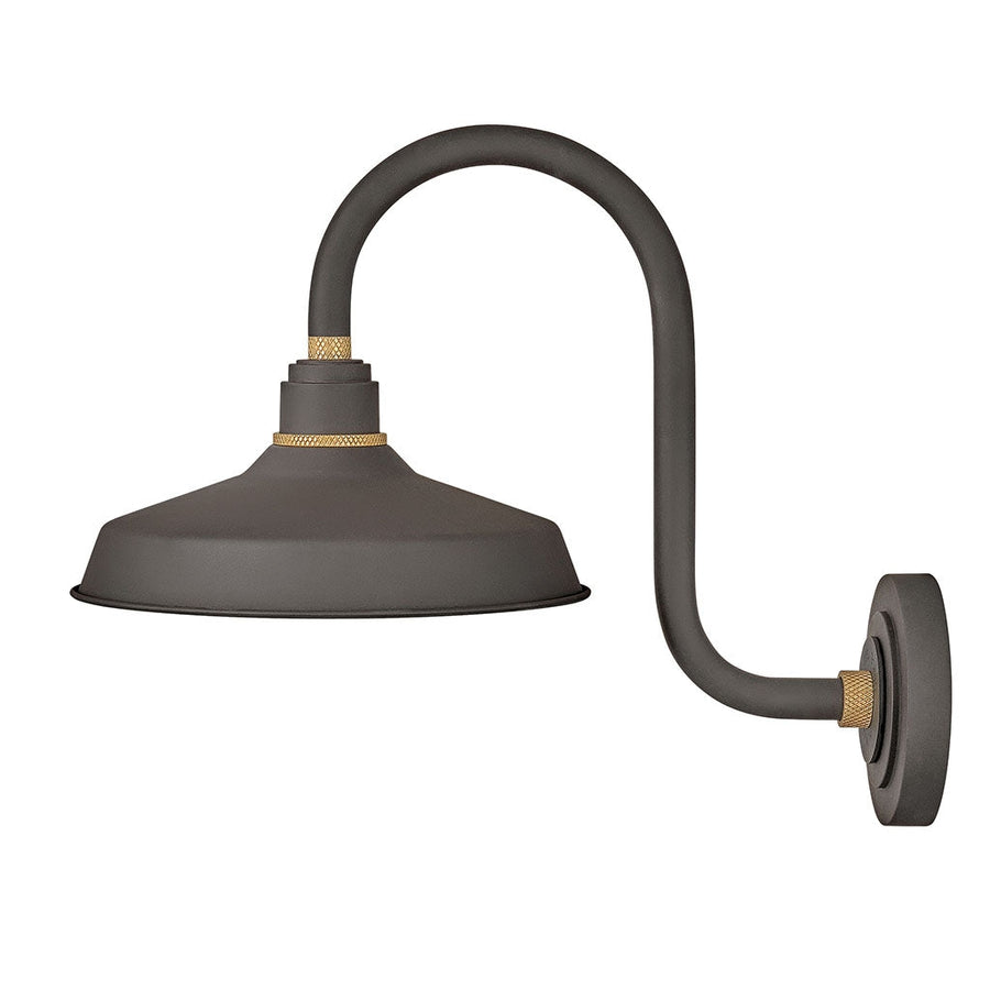 Outdoor Foundry Classic - Small Tall Gooseneck Barn Light-Hinkley Lighting-HINKLEY-10362MR-Outdoor Wall SconcesMuseum Bronze-1-France and Son
