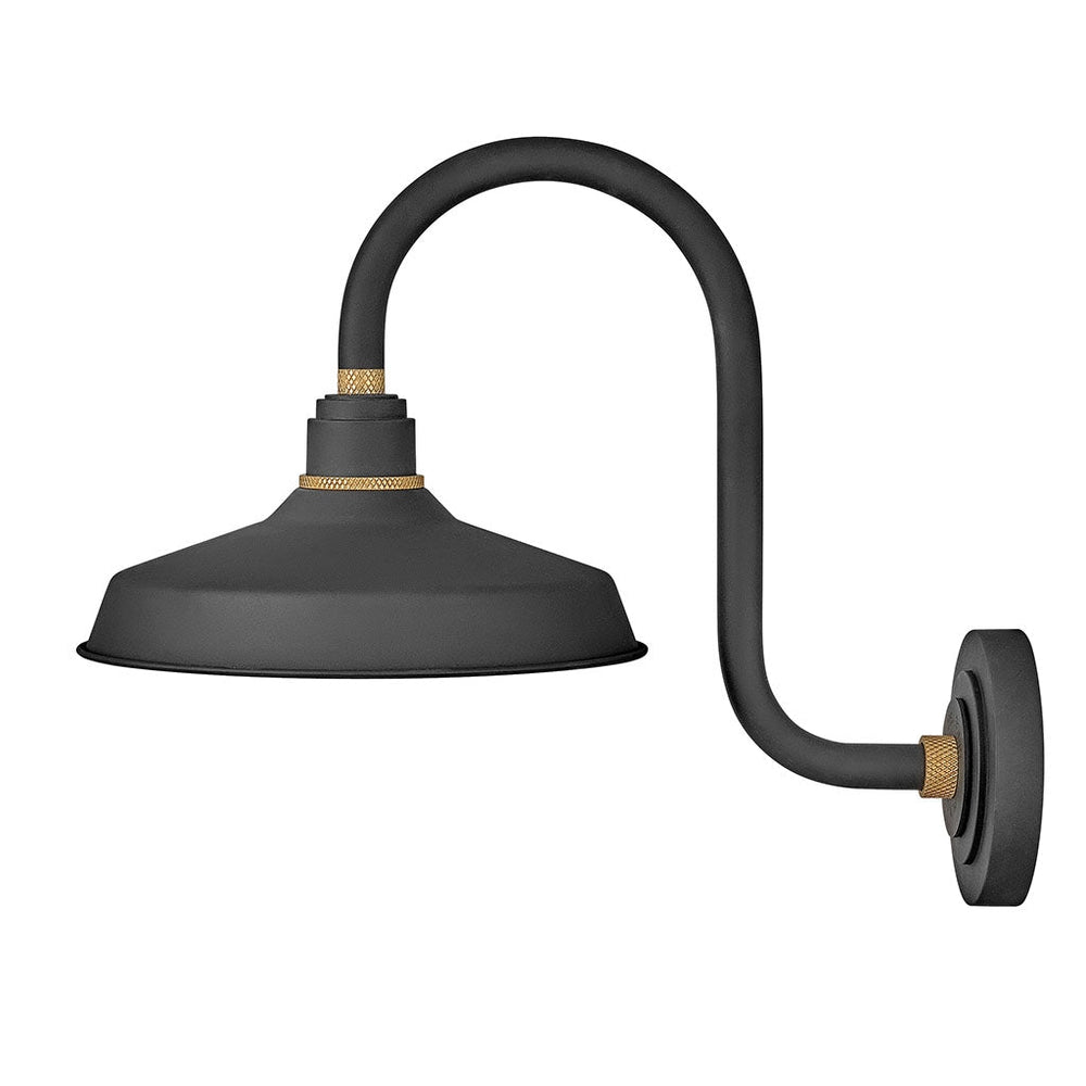 Outdoor Foundry Classic - Small Tall Gooseneck Barn Light-Hinkley Lighting-HINKLEY-10362TK-Outdoor Wall SconcesTextured Black-2-France and Son