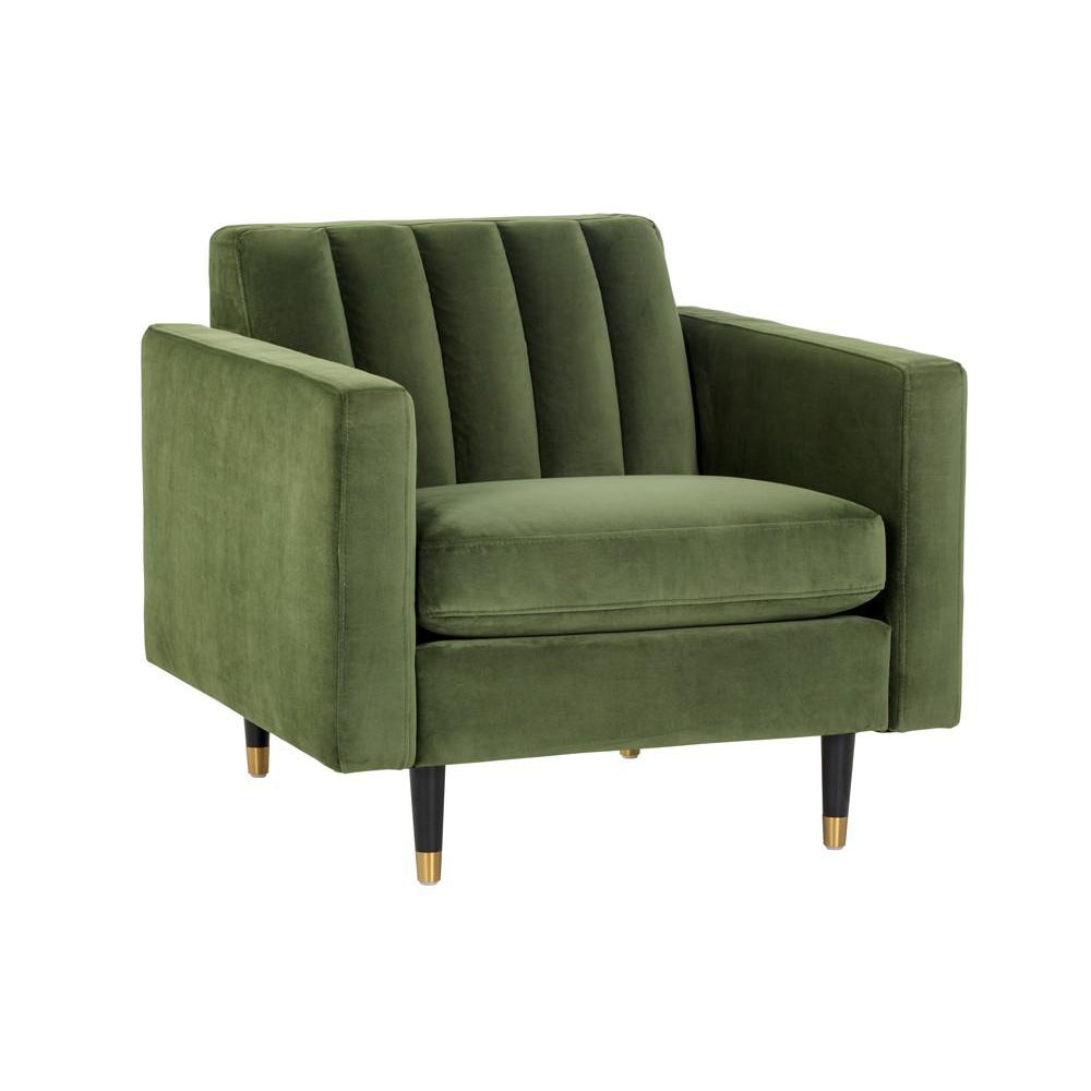 Yosi Lounge Armchair-Sunpan-SUNPAN-103689-Lounge ChairsMoss Green-10-France and Son